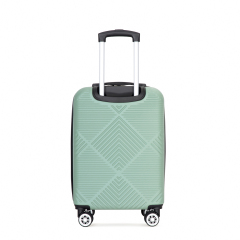 2Piece Luggage Sets ABS Lightweight Suitcase , Spinner Wheels, (20/14)Olive Green