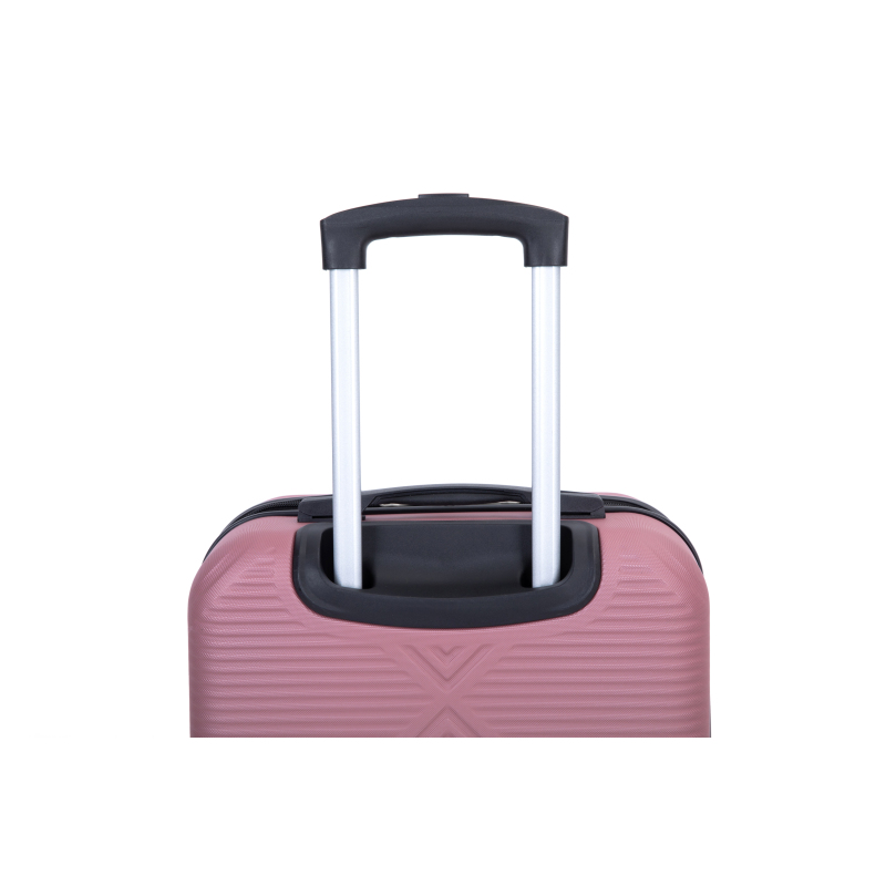 2Piece Luggage Sets ABS Lightweight Suitcase , Spinner Wheels, (20/14)Pink