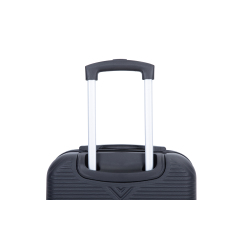4-piece ABS lightweight suitcase, 14 inch makeup box, aircraft wheels (14/20/24/28) Black