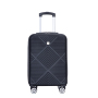 4-piece ABS lightweight suitcase, 14 inch makeup box, aircraft wheels (14/20/24/28) Black
