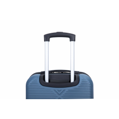 4-piece ABS lightweight suitcase, 14 inch makeup box, aircraft wheels (14/20/24/28) Blue
