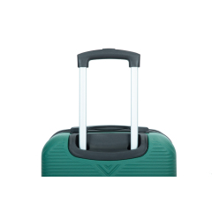 4-piece ABS lightweight suitcase, 14 inch makeup box, aircraft wheels (14/20/24/28) Dark Green