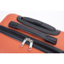 4-piece ABS lightweight suitcase, 14 inch makeup box, aircraft wheels (14/20/24/28) Dark Orange