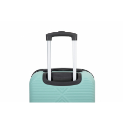 4-piece ABS lightweight suitcase, 14 inch makeup box, aircraft wheels (14/20/24/28) Light Blue