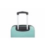 4-piece ABS lightweight suitcase, 14 inch makeup box, aircraft wheels (14/20/24/28) Light Blue