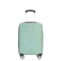 4-piece ABS lightweight suitcase, 14 inch makeup box, aircraft wheels (14/20/24/28) Olive Green