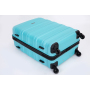 Expandable 3 Piece Luggage Sets PC Lightweight & Durable Suitcase with Two Hooks, Spinner Wheels, TSA Lock, (21/25/29) AQUA BLUE 