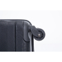 Expandable 3 Piece Luggage Sets PC Lightweight & Durable Suitcase with Two Hooks, Spinner Wheels, TSA Lock, (21/25/29) Black
