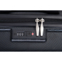 Expandable 3 Piece Luggage Sets PC Lightweight & Durable Suitcase with Two Hooks, Spinner Wheels, TSA Lock, (21/25/29) Black