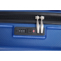 Expandable 3 Piece Luggage Sets PC Lightweight & Durable Suitcase with Two Hooks, Spinner Wheels, TSA Lock, (21/25/29) Dark Blue