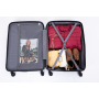 Expandable 3 Piece Luggage Sets PC Lightweight & Durable Suitcase with Two Hooks, Spinner Wheels, TSA Lock, (21/25/29) Gray