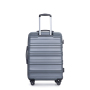 Expandable 3 Piece Luggage Sets PC Lightweight & Durable Suitcase with Two Hooks, Spinner Wheels, TSA Lock, (21/25/29) Gray