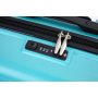 Expandable 3 Piece Luggage Sets PC Lightweight & Durable Suitcase with Two Hooks, Spinner Wheels, TSA Lock, (21/25/29) AQUA BLUE 