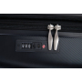 Luggage set of 5 pieces, expandable hard PC luggage set with TSA lock for rotating wheels, lightweight rolling luggage for men and women, Black
