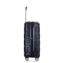 Luggage set of 5 pieces, expandable hard PC luggage set with TSA lock for rotating wheels, lightweight rolling luggage for men and women, Black