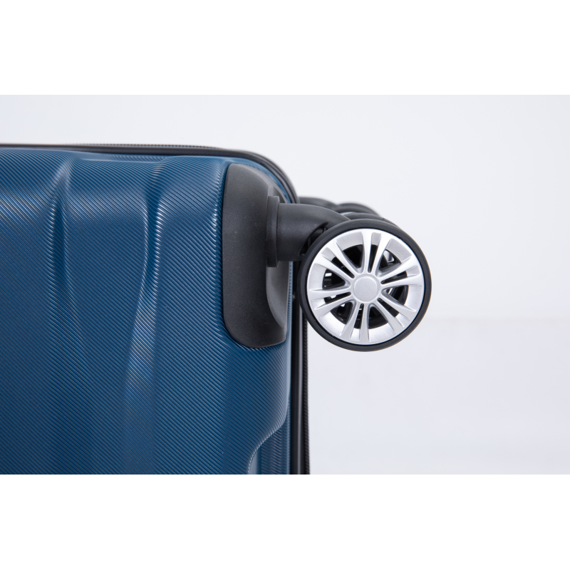 Luggage set of 5 pieces, expandable hard PC luggage set with TSA lock for rotating wheels, lightweight rolling luggage for men and women, Dark Blue 