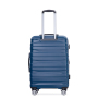 Luggage set of 5 pieces, expandable hard PC luggage set with TSA lock for rotating wheels, lightweight rolling luggage for men and women, Dark Blue 