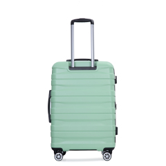 مجموعة حقائب سفر صلبة من 5 قطع من Tripcomp مع حقيبة دافل، حقائب سفر دوارة مقاس 20 و24 و28 بوصة مع قفل TSA (أخضر فاتح)