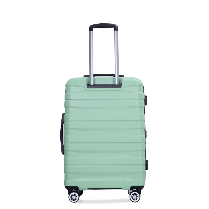 Luggage set of 5 pieces, expandable hard PC luggage set with TSA lock for rotating wheels, lightweight rolling luggage for men and women, Light Green