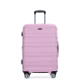 Luggage set of 5 pieces, expandable hard PC luggage set with TSA lock for rotating wheels, lightweight rolling luggage for men and women, Pink