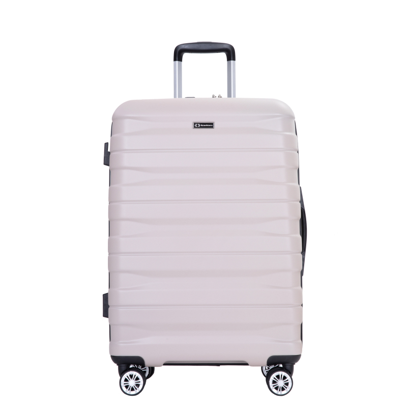 Luggage set of 5 pieces, expandable hard PC luggage set with TSA lock for rotating wheels, lightweight rolling luggage for men and women, Sand