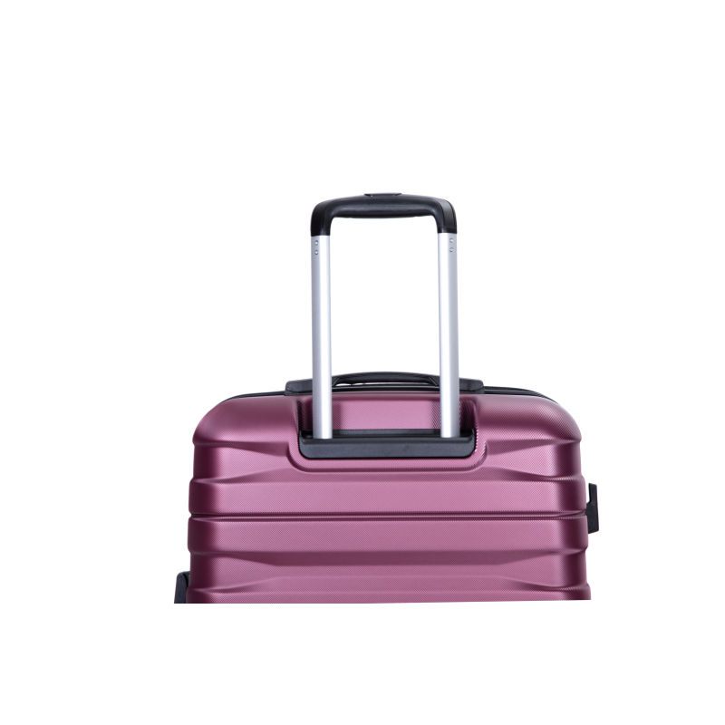 Luggage set of 5 pieces, expandable hard PC luggage set with TSA lock for rotating wheels, lightweight rolling luggage for men and women, Wine Red