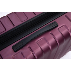 طقم حقائب سفر صلبة من 5 قطع من Tripcomp مع حقيبة دافل، حقائب سفر دوارة مقاس 20 و24 و28 بوصة مع قفل TSA (لون أحمر خمري)