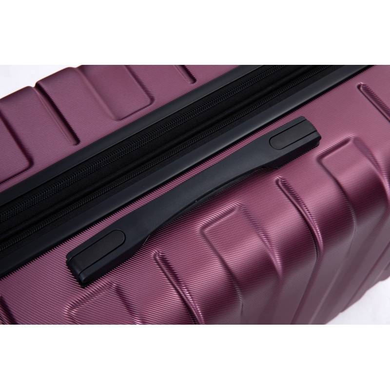 Luggage set of 5 pieces, expandable hard PC luggage set with TSA lock for rotating wheels, lightweight rolling luggage for men and women, Wine Red
