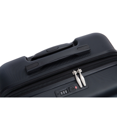 3 Piece Luggage Sets PC Lightweight & Durable Expandable Suitcase with Two Hooks, Double Spinner Wheels, TSA Lock, (21/25/29) Black