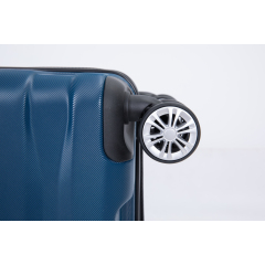 3 Piece Luggage Sets PC Lightweight & Durable Expandable Suitcase with Two Hooks, Double Spinner Wheels, TSA Lock, (21/25/29) Dark Blue