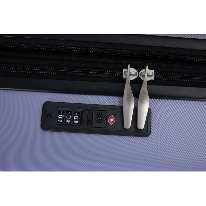 3 Piece Luggage Sets PC Lightweight & Durable Expandable Suitcase with Two Hooks, Double Spinner Wheels, TSA Lock, (21/25/29) Light Purple