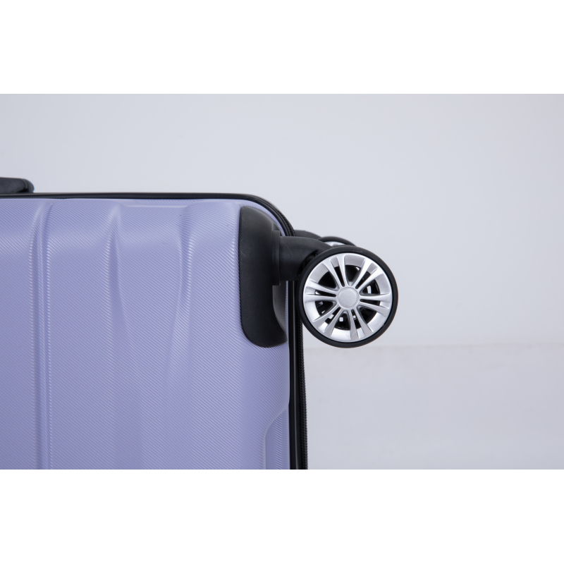 3 Piece Luggage Sets PC Lightweight & Durable Expandable Suitcase with Two Hooks, Double Spinner Wheels, TSA Lock, (21/25/29) Light Purple