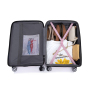 3 Piece Luggage Sets PC Lightweight & Durable Expandable Suitcase with Two Hooks, Double Spinner Wheels, TSA Lock, (21/25/29) Pink