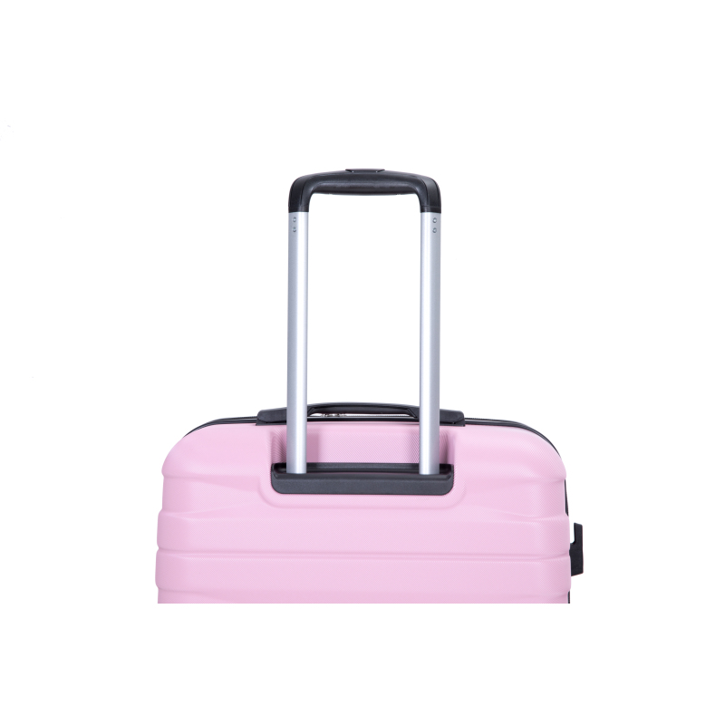 3 Piece Luggage Sets PC Lightweight & Durable Expandable Suitcase with Two Hooks, Double Spinner Wheels, TSA Lock, (21/25/29) Pink