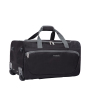 Amalodie Bag 21"Polyester Rolling Collapsible Wheeled Duffel Bag for Traveling,Black