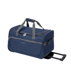 Amalodie Bag 21"Polyester Rolling Collapsible Wheeled Duffel Bag for Traveling,Blue