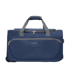 Amalodie Bag 21"Polyester Rolling Collapsible Wheeled Duffel Bag for Traveling,Blue
