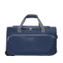 Amalodie Bag 21"Polyester Rolling Collapsible Wheeled Duffel Bag for Traveling,Blue