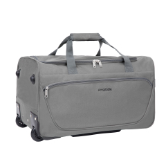 Amalodie Bag 21"Polyester Rolling Collapsible Wheeled Duffel Bag for Traveling,Gray