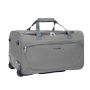 Amalodie Bag 21"Polyester Rolling Collapsible Wheeled Duffel Bag for Traveling,Gray