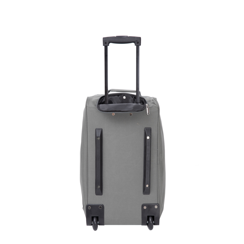 Amalodie Bag 21"Polyester Rolling Collapsible Wheeled Duffel Bag for Traveling,Gray
