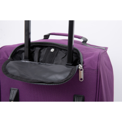 Amalodie Bag 21"Polyester Rolling Collapsible Wheeled Duffel Bag for Traveling,Purple