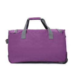 Amalodie Bag 21"Polyester Rolling Collapsible Wheeled Duffel Bag for Traveling,Purple