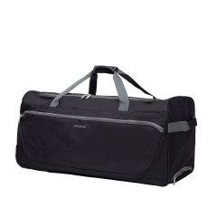 Amalodie Bag 30"Polyester Rolling Collapsible Wheeled Duffel Bag for Traveling,Black