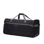 Amalodie Bag 30"Polyester Rolling Collapsible Wheeled Duffel Bag for Traveling,Black