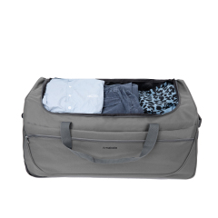 Amalodie Bag 30"Polyester Rolling Collapsible Wheeled Duffel Bag for Traveling,Gray