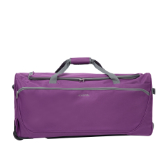 Amalodie Bag 30"Polyester Rolling Collapsible Wheeled Duffel Bag for Traveling,Purple