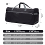 Amalodie Bag 36"Polyester Rolling Collapsible Wheeled Duffel Bag for Traveling, Black