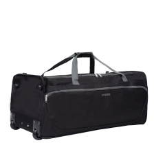 Amalodie Bag 36"Polyester Rolling Collapsible Wheeled Duffel Bag for Traveling, Black