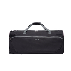 Amalodie Bag 36"Polyester Rolling Collapsible Wheeled Duffel Bag for Traveling, Black